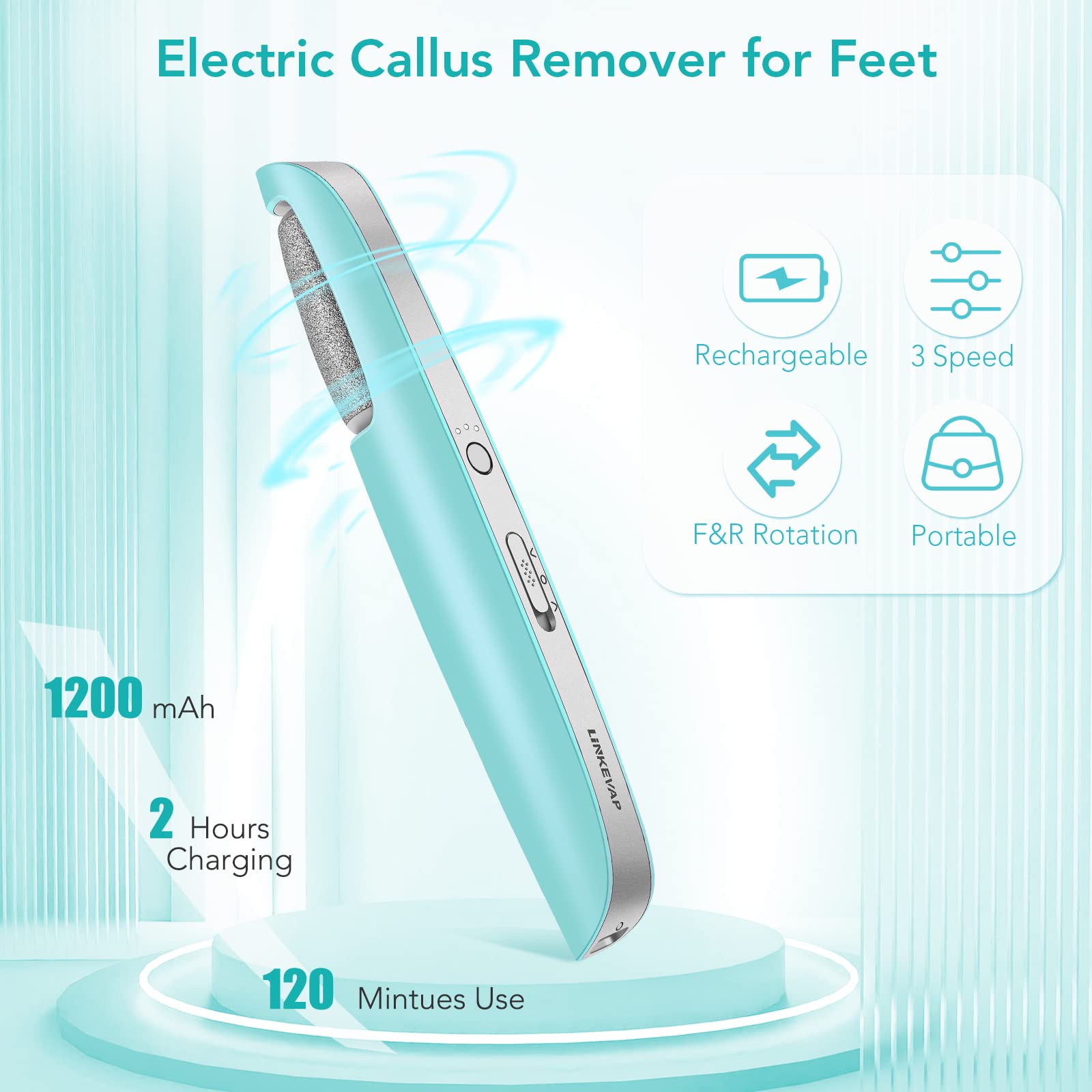 Electric Callus Remover for Feet, Professional Pedicure Kit Foot